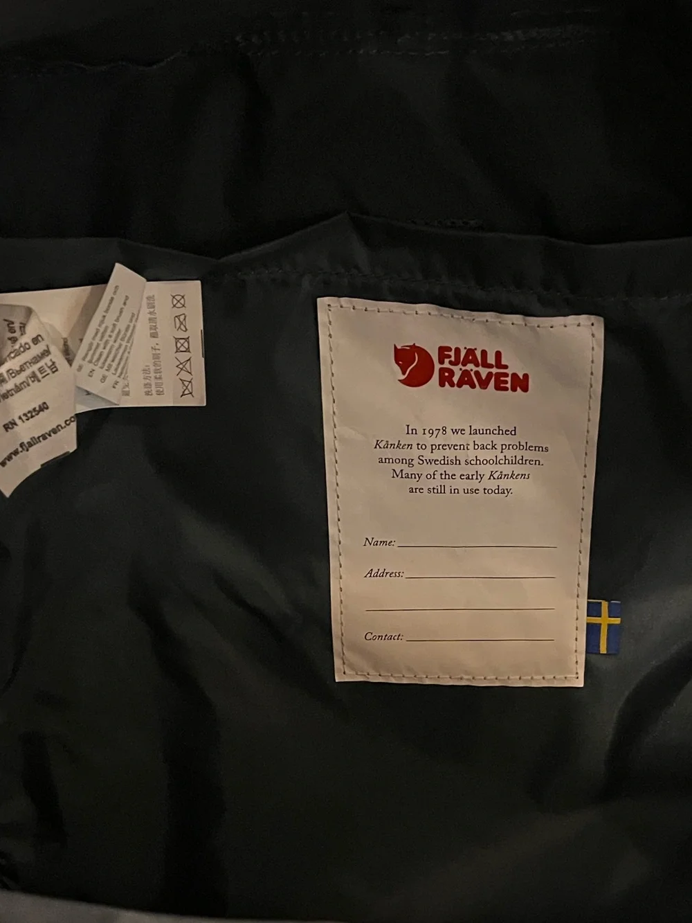 Fjallraven Kånken Mini Super Grey Backpack Vinylon Adjustable Straps Outdoor